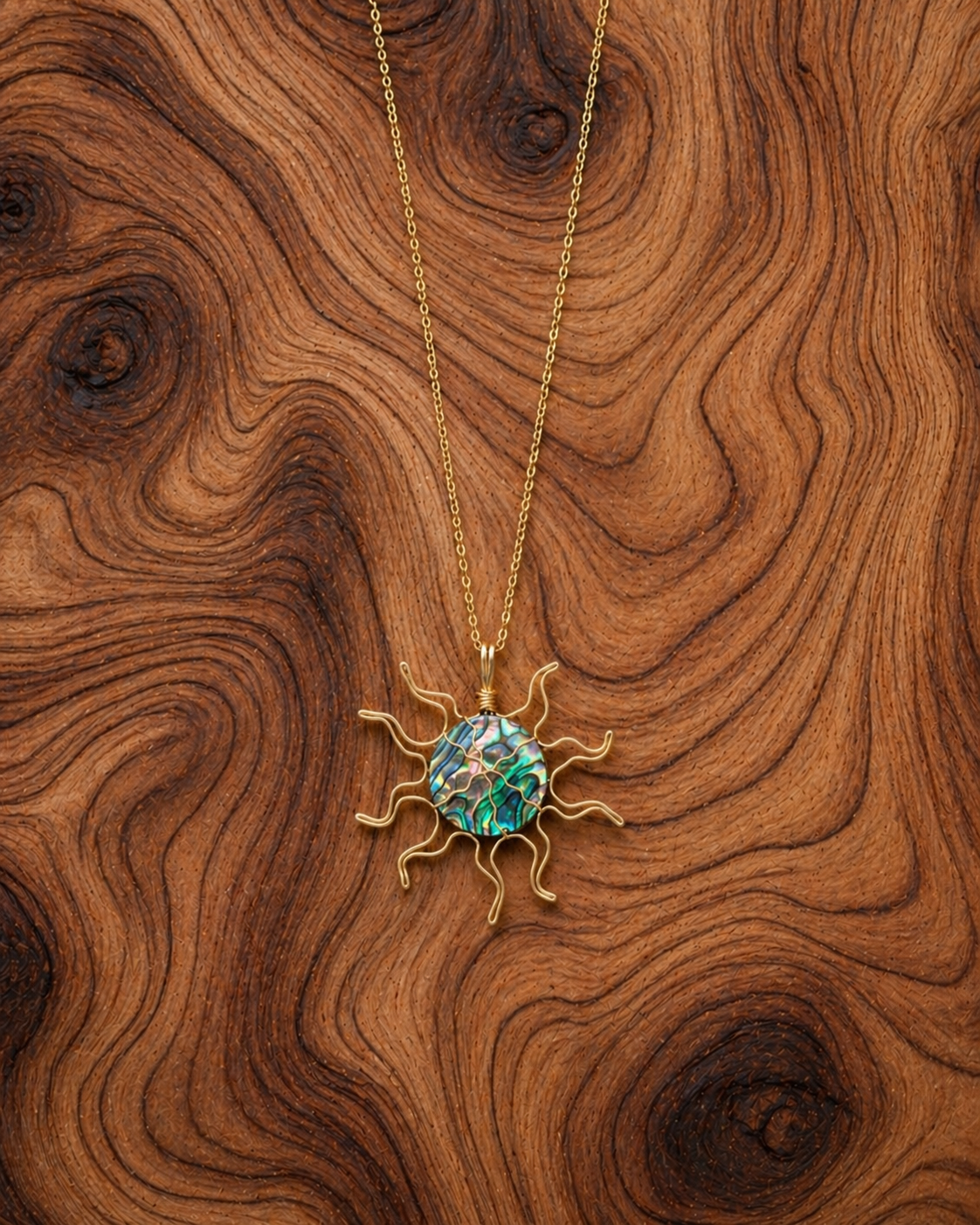 Sun Necklace – Abalone