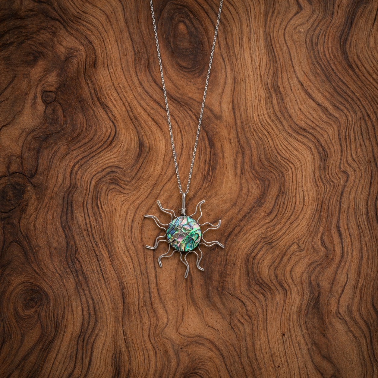 Sun Necklace – Abalone